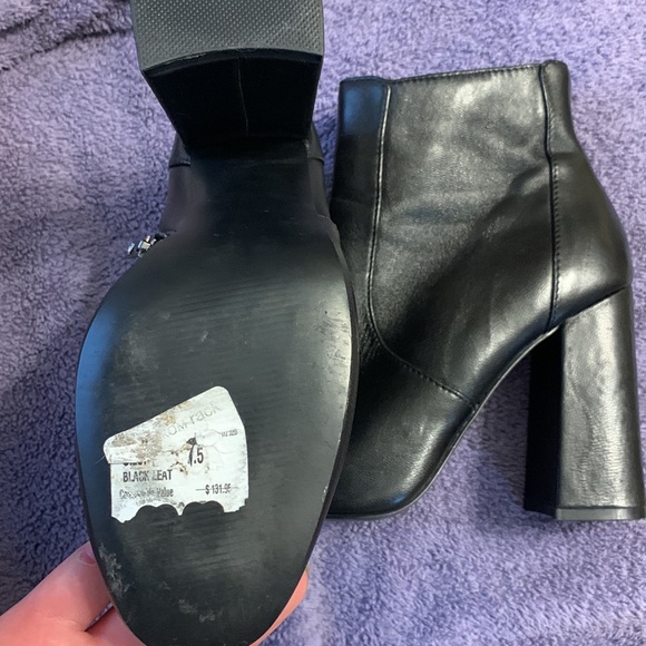 Steve Madden heeled leather boots size 7.5 - Picture 3 of 6